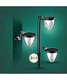 1W Solara Brilo lampe solaire LED, 3-en-1 - 3.7V, 100lm, CCT, lampe de table, applique murale et piquet, IP44, noir