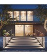 Luminaire d'escalier LED 6W, CCT - 3 couleurs, IP54, noir, applique extérieure