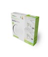 Plafonnier 18W Nymphea Black & White - Ø25cm, IP54, CCT, 130lm/W, bord noir/blanc