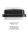 Applique murale LED 20W avec capteur - 4000K, IP54, détecteur de mouvement, extérieur