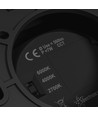 Spot LED en saillie 7W, CCT - 3 couleurs, Ø9cm, noir, UGR19, angle 45°