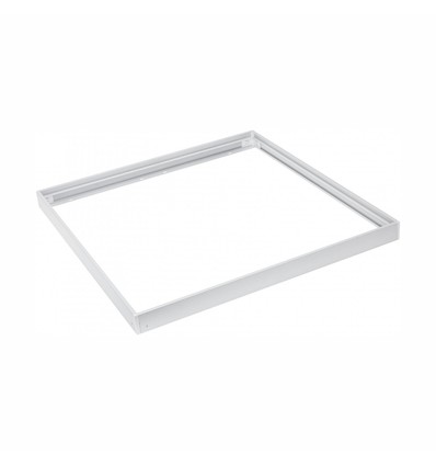 Cadre pour panneau LED 60x60 - Montage rapide, coins en plastique, sans vis apparentes, bord blanc