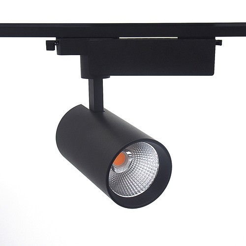 Projecteur sur rail LEDlife RA98 29W - 110lm/w, noir, monophasé, 1F2W