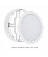 Dalle LED encastrable 2-en-1 Algine 18W Ø22cm - 122lm/W, 4000K, rond