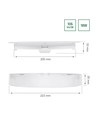 Dalle LED encastrable 2-en-1 Algine 18W Ø22cm - 122lm/W, 4000K, rond