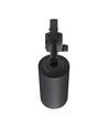 Spot sur rail triphasé GU10 Madara Altro - Noir, sans source lumineuse