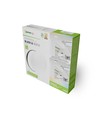Plafonnier 24W Nymphea Black & White - CCT, 130lm/W, IP54, Ø32cm, bord blanc/noir