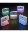 Lot de 2 Lampes à capteur rechargeables - Aimant, USB-C, adaptées pour escaliers, armoire, veilleuse, etc.