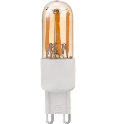 Ampoule LED G9 3W dimmable - 66mm, 2200K, Or, filament
