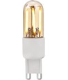 Ampoule LED G9 3W dimmable - 66mm, 2200K, Or, filament