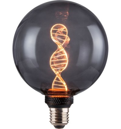 Globe LED Vintage DNA G125 E27 3,5W dimmable - 1800K, Verre fumé, 60lm
