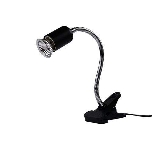 Lampe chauffante pour reptiles UVA/UVB - 50W, avec ampoule et support à pince