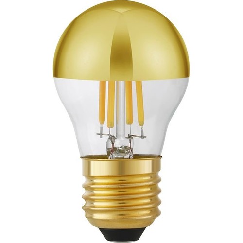 Ampoule LED E27 4W dimmable - Calotte dorée, G45, 2500K
