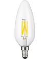 Ampoule LED filament E14 4W dimmable - Flamme C45, 2200K, 320lm, verre clair
