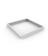Cadre pour panneau LED 60x60 - hauteur 62mm, kit de montage rapide sans vis, bord blanc