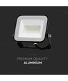 Projecteur LED Slimline 20W V-Tac - Puce Samsung, boîtier noir, IP65 extérieur