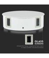Applique murale LED V-Tac 4W - IP65, blanche, ronde, 4 faisceaux, 4000K, source incluse