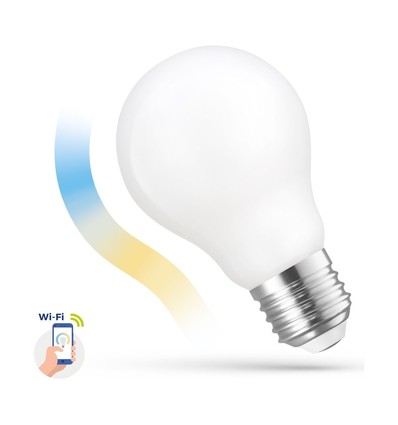 Ampoule LED 5W Smart Home - Tuya/Smart Life, compatible Google Home, Alexa et smartphones, A60, E27