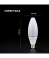 Ampoule LED V-Tac 60W - E40, 4000K, Chip Cree, Garantie 6 ans