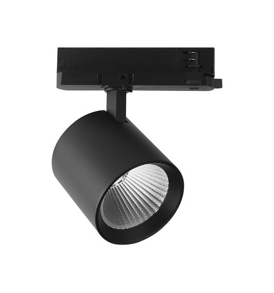 Projecteur sur rail triphasé 36W - Puce CREE, noir, 6400K, garantie 6 ans