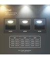 Hublot LED V-Tac 8W/16W/20W - 135lm/W, IP65, CCT 3-en-1, puce Cree, garantie 6 ans