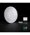 Plafonnier LED V-Tac 8W/16W/20W avec capteur et secours - 135lm/W, IP54, CCT 3-en-1, Hublot, Puce Cree