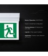 Bloc de secours LED V-Tac 2W pour mur/plafond - 6000K, Cree