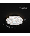 Plafonnier LED V-Tac 100W dimmable CCT - Blanc, télécommande incluse, changement de couleur 3-en-1
