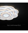Plafonnier LED V-Tac 100W dimmable CCT - Blanc, télécommande incluse, changement de couleur 3-en-1