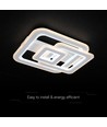 Plafonnier LED V-Tac 80W - CCT 3-en-1, dimmable, blanc, avec télécommande