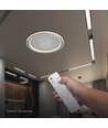 Plafonnier LED V-Tac 50W dimmable - CCT 3-en-1, Gris, avec télécommande
