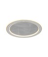 Plafonnier LED 50W - CCT, dimmable, gris, avec télécommande