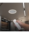 Plafonnier LED 50W - CCT, dimmable, gris, avec télécommande