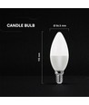 Ampoule LED flamme E14 5,5W dimmable - Puce Cree, 4000K, garantie 6 ans