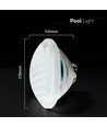 Ampoule LED piscine V-Tac 8W RGB PAR56 avec télécommande - IP68, 12V, télécommande incluse