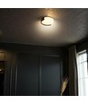 Plafonnier LED décoratif 45cm 48W - CCT 3-en-1, dimmable, noir, avec télécommande