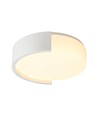 Plafonnier LED design 48W - Ø45cm, CCT 3-en-1, dimmable, blanc, avec télécommande
