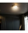 Plafonnier LED design 48W - Ø45cm, CCT 3-en-1, dimmable, or, avec télécommande