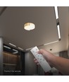 Plafonnier LED design 48W - Ø45cm, CCT 3-en-1, dimmable, or, avec télécommande