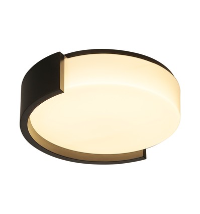 Plafonnier LED V-Tac 63W, 3-en-1 avec télécommande - Ø55cm, dimmable, noir, design