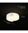 Plafonnier LED V-Tac 63W - CCT 3-en-1, dimmable, blanc, télécommande, Ø55cm