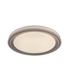 Plafonnier LED V-Tac 30W/60W/30W avec télécommande - CCT 3-en-1, dimmable, bordure marron, source incluse