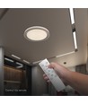 Plafonnier LED V-Tac 30W/60W/30W avec télécommande - CCT 3-en-1, dimmable, bordure marron, source incluse