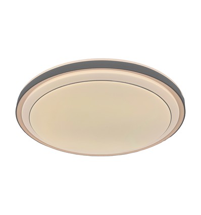Plafonnier design V-Tac 30W/60W/30W - CCT, dimmable, bordure marron, avec télécommande