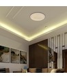 Plafonnier design V-Tac 30W/60W/30W - CCT, dimmable, bordure marron, avec télécommande