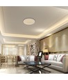 Plafonnier design V-Tac 30W/60W/30W - CCT, dimmable, bordure marron, avec télécommande