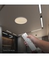 Plafonnier design V-Tac 30W/60W/30W - CCT, dimmable, bordure marron, avec télécommande