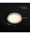 Plafonnier design V-Tac 30W/60W/30W - CCT, dimmable, bord noir, télécommande incluse