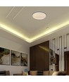 Plafonnier LED V-Tac 60W avec télécommande - CCT 3-en-1, dimmable, bord gris, design domelight