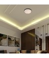 Plafonnier LED V-Tac 30W/60W/30W aspect bois - 3-en-1 CCT, télécommande